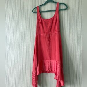 Elizabeth and James Coral Sleeveless High-Low Dress